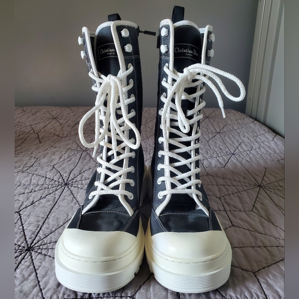 Christian Dior D- Rise Womens Sneaker Boots Size 38